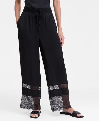 I.n.c. International Concepts Women's Lace-Hem Pull-On Pants, Macy's Exclusive