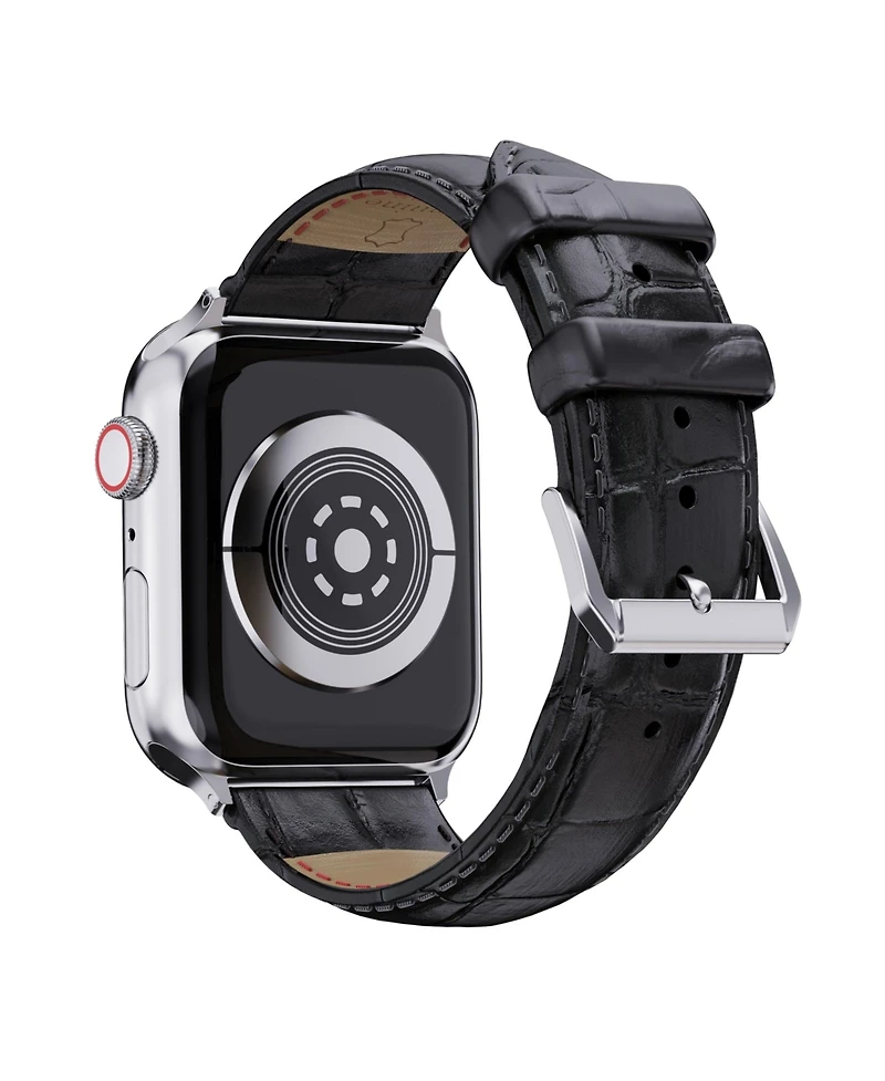 Waloo Crocodile Texture Leather Replacement Band for Apple Watch
