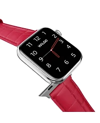 Waloo Crocodile Texture Leather Replacement Band for Apple Watch