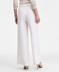 I.n.c. International Concepts Women's Belted High-Rise Wide-Leg Pants, Macy's Exclusive