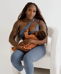 Axk Women's Cross Body Nursing Bra With Easy-Release Breastfeeding Clips and One-Shoulder Design