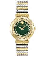 Versace Women's Swiss Delphinus Two-Tone Bracelet Watch 35mm