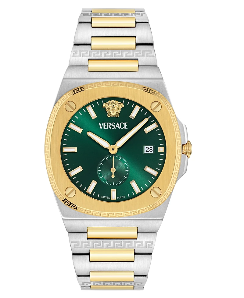 Versace Men's Swiss Tolomeo Two-Tone Bracelet Watch 40mm