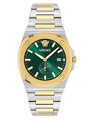 Versace Men's Swiss Tolomeo Two-Tone Bracelet Watch 40mm
