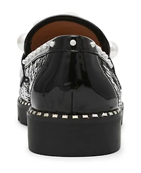 Betsey Johnson Women's Harloe Embellished Low Heel Loafers