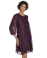 Calvin Klein Petite Clip Chiffon Shift Dress