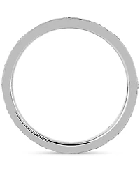 Diamond Studded Textured Band (1/4 ct. t.w.) Platinum or 14k Gold