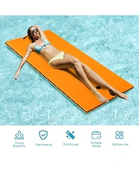 Akiudex Floating Water Mat with Headrest for Lake and Pool