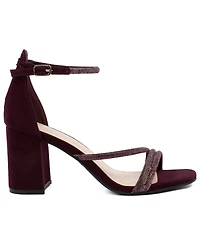 Jones New York Women's Ealton Block Heel Embellished Evening Sandals