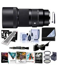 Sigma 70mm f/2.8 Dg Art Macro Lens for L Mount, Bundle with ProOptic 49mm Filter Kit, SpyderLensCal Calibration Aid, Software Kit, Flex Lens Shade, Le
