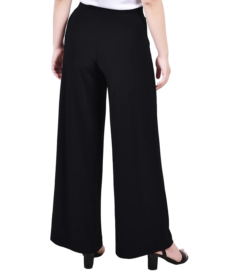 Ny Collection Petite Pull On Palazzo Pants