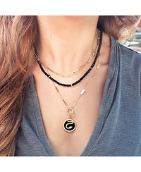 The Lovery Black Spinel Bead Necklace 14K Gold