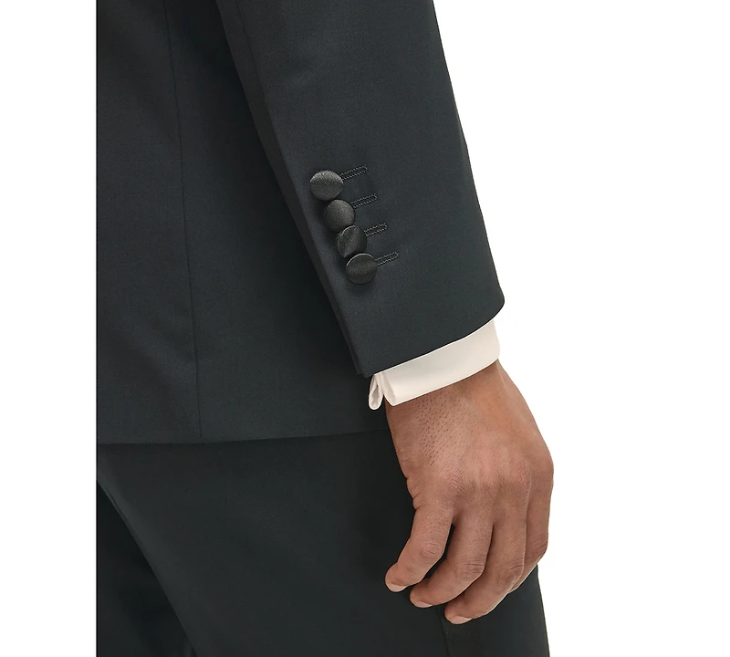 B by Brooks Brothers Men's Classic-Fit Wool Blend Tuxedo Suit Separates Jacket