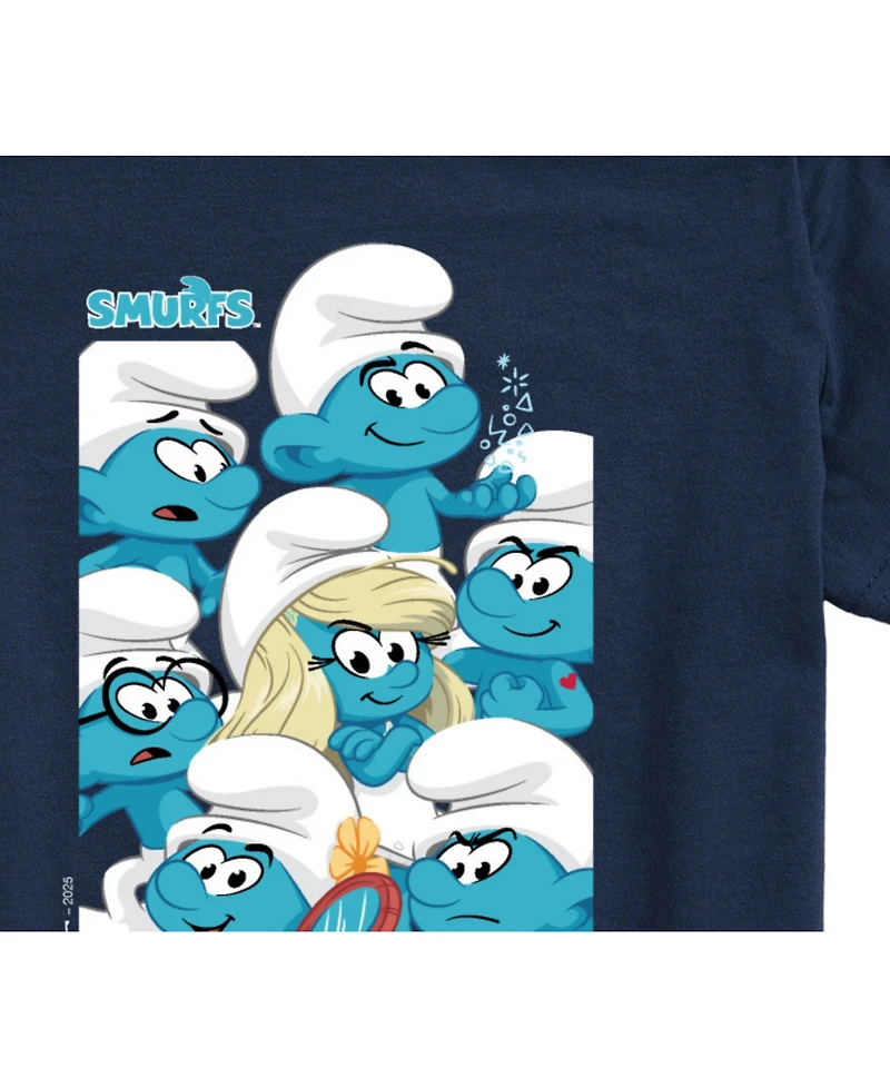 Smurfs Big Boys Group Portrait Graphic T-Shirt