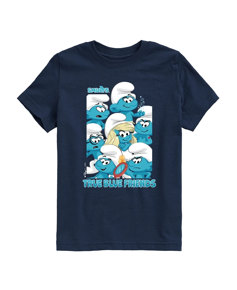 Smurfs Big Boys Group Portrait Graphic T-Shirt