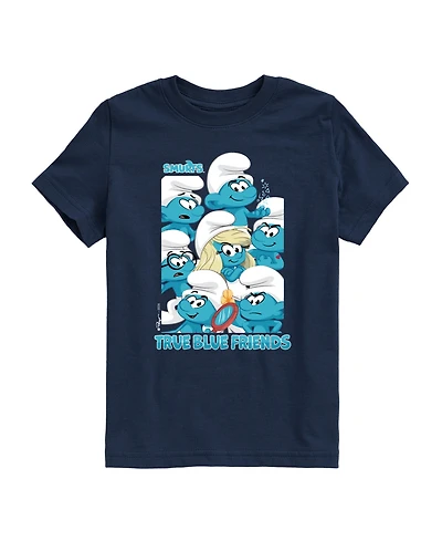 Smurfs Big Boys Group Portrait Graphic T-Shirt