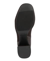 Mia Women's Bettina Block Heel Tall Contrast Dress Boots