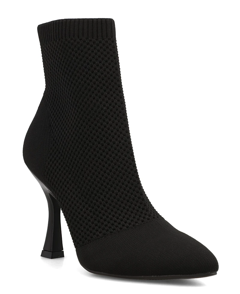 Mia Women's Pamilla Pointed Toe Knit Dress Booties