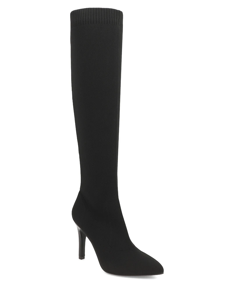 Mia Women's Arisa Stiletto Heel Pointed Toe Tall Boots