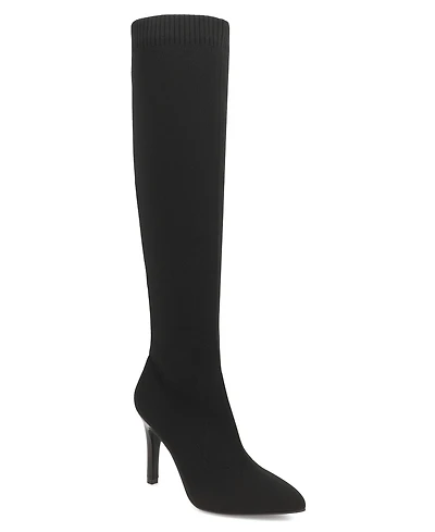 Mia Women's Arisa Stiletto Heel Pointed Toe Tall Boots