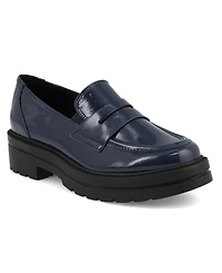 Mia Women's Yoani Round Toe Lug Sole Loafers