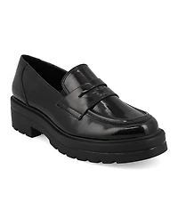 Mia Women's Yoani Round Toe Lug Sole Loafers