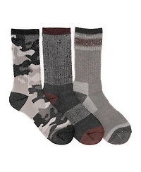 Muk Luks Men's Crew Hike Heat Retainer Socks (3 Pack)