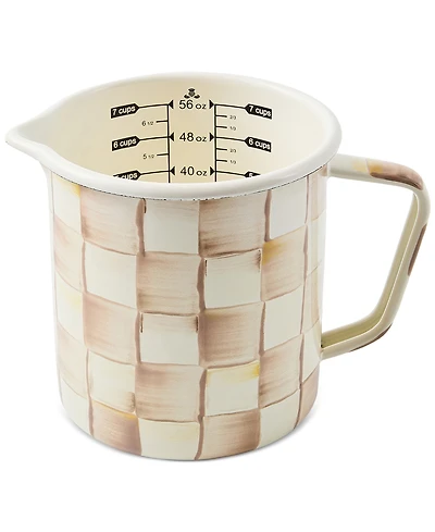 MacKenzie-Childs Mocha Check 7-Cup Measuring Cup