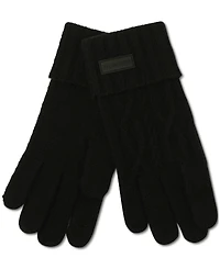 Hunter Cuffed Cable-Knit Gloves