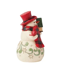 Jim Shore Highland Glen Snowman Hat Figurine