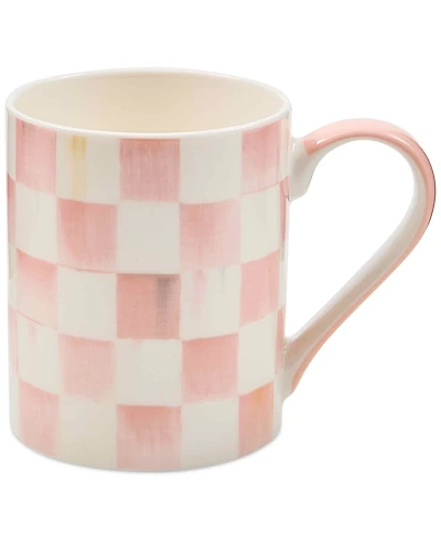 MacKenzie-Childs Rosy Check Porcelain Mug