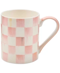 MacKenzie-Childs Rosy Check Porcelain Mug