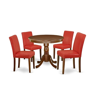 East West Furniture Dining Room Set Mahogany