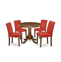 East West Furniture Dining Room Set Mahogany