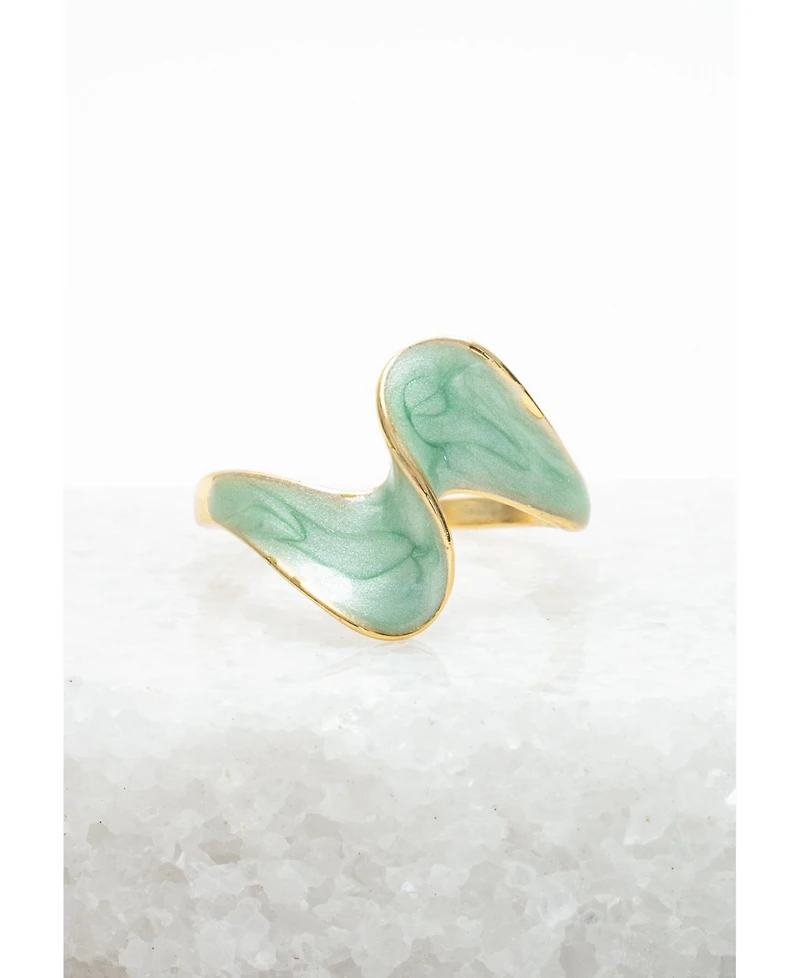 Starfish Project Ribbon of Light Ring in Mint
