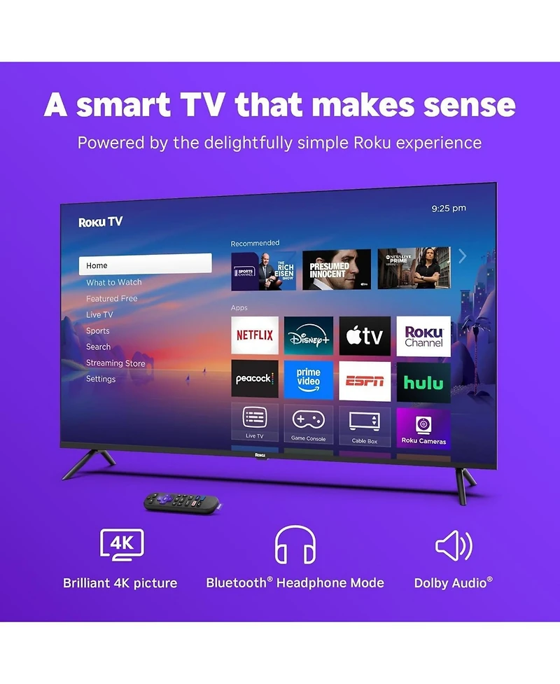 Roku 50" Select Series 4K Uhd Smart Tv