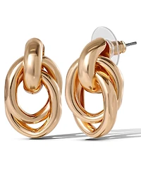 Jessica Simpson Heart Circle Stud Earring Set