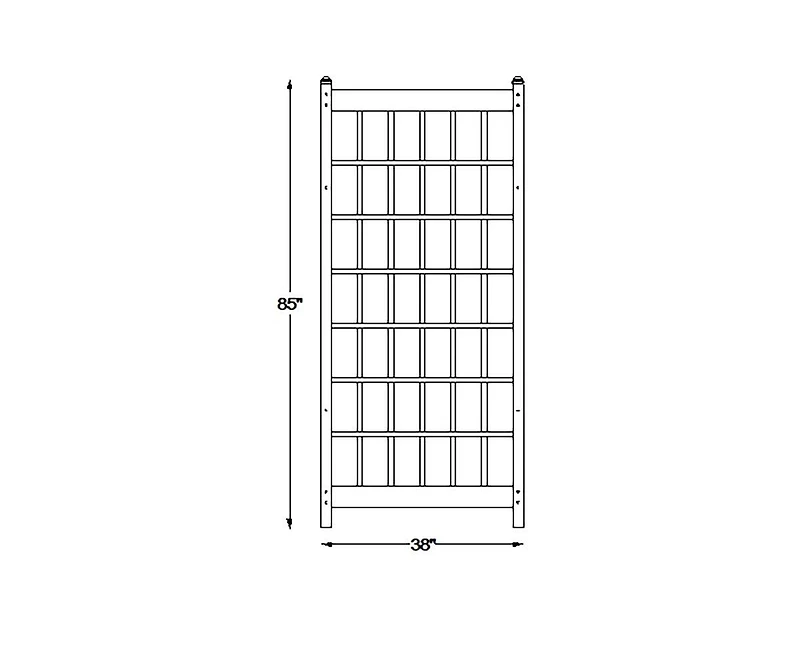 Slickblue Durable Pvc Vinyl Lattice Trellis for Outdoor Plant Support and Garden Decor