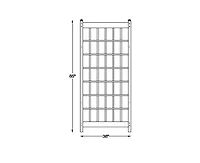Slickblue Durable Pvc Vinyl Lattice Trellis for Outdoor Plant Support and Garden Decor
