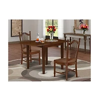 East West Furniture Dining Room Set Mahogany