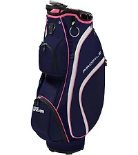 Wilson Profile 11 Piece Womens Right Hand Complete Golf Set with Cart Bag - Petite / Ladies / Nvy/Rs Gld/Grey