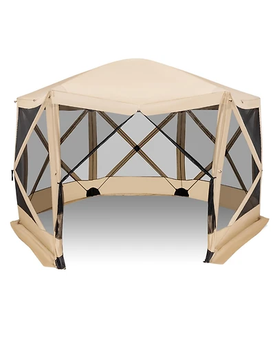 Akiudex 11.5 x 11.5 ft pop-up screen house tent with portable carrying bag