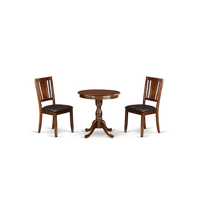 East West Furniture 3-Pc Modern Dining Room Set