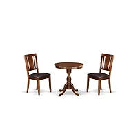 East West Furniture 3-Pc Modern Dining Room Set