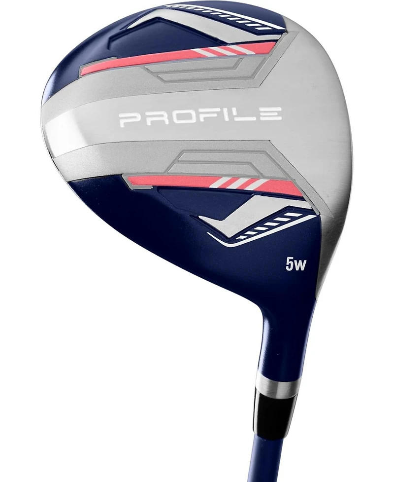 Wilson Profile 11 Piece Womens Right Hand Complete Golf Set with Cart Bag - Standard / Ladies / Nvy/Rs Gld/Grey
