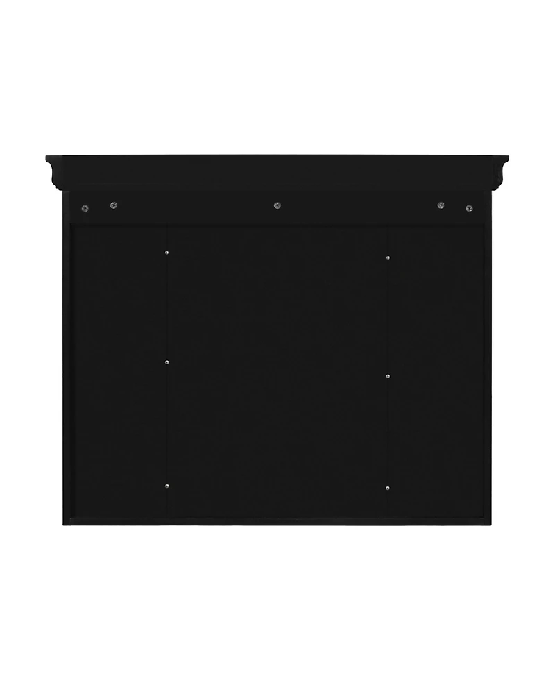 Casainc 35" x 28" Wall Mounted Medicine Cabinet with Mirror Door and 6 Open Shelves, Modern Bathroom