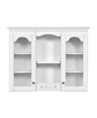 Casainc Wall Mounted Medicine Cabinet with 2 Glass Doors, Over Sink Storage with Ample Space