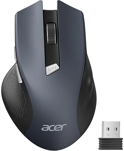 Acer Wireless Mouse for Laptop, 2.4GHz Computer Mouse with 3 Adjustable Dpi, 6 Buttons, Usb Receiver (1600 Dpi, Compatible with Pc, Laptop, Desktop)
