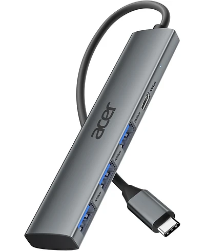 Acer Usb-c Hub 10Gbps, Usb 3.2 Gen 2 Adapter with 3 Usb-a & 1 Usb-c Ports
