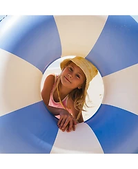 Sunnylife Tube Pool Ring: Blue Stripe